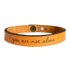 Leather Bracelet - You Are Not Alone