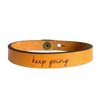 Leather Bracelet - Keep Going