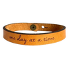 Leather Bracelet - One Day At A Time