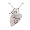 Hammered Heart Necklace, friend