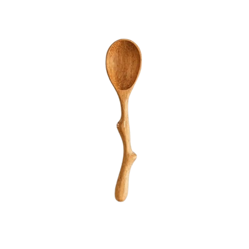 Wooden Spoon with Twig Handle