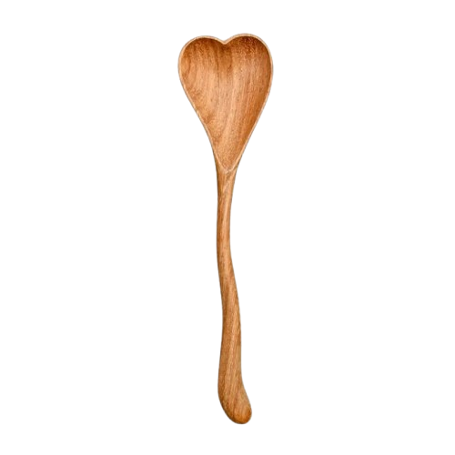 Wooden Spoon with Heart Handle