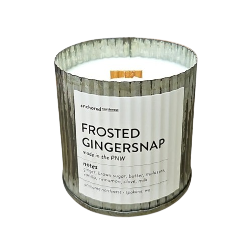 Wood Wick Candle - Frosted Gingersnap
