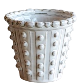 White Dot Planter