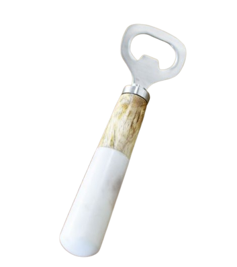 Marble and Wood Bottle Opener