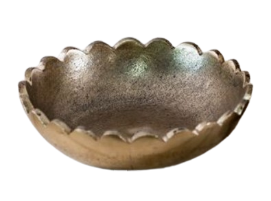 Gold Scallop Bowl (large)