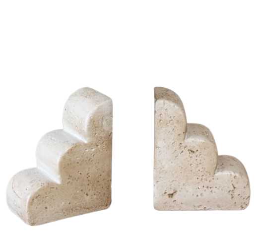 Scallop Edge Bookends, set/2