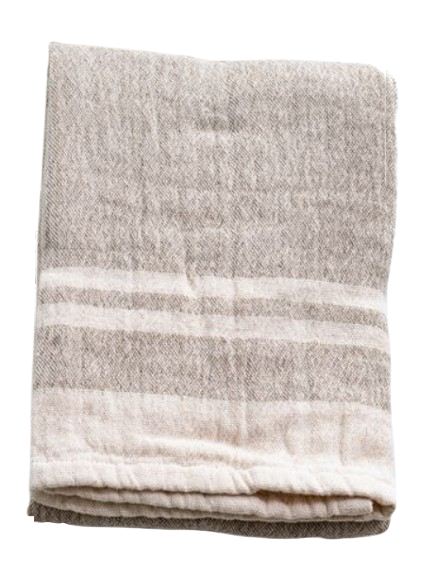 Double Striped Towel, beige