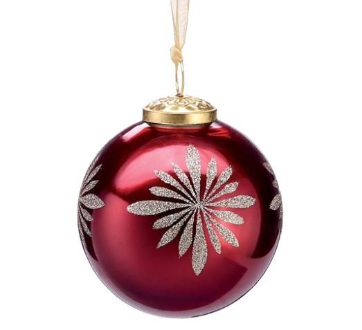 Red Snowflake Ornament
