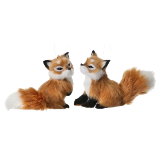Furry Fox Ornament