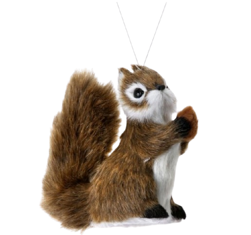 Furry Squirrel Ornament