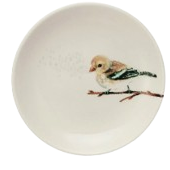 Stoneware Bird Dish