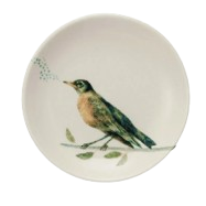 Stoneware Bird Dish