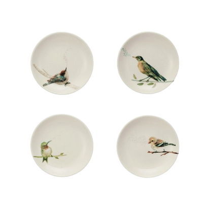Stoneware Bird Dish