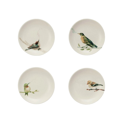 Stoneware Bird Dish