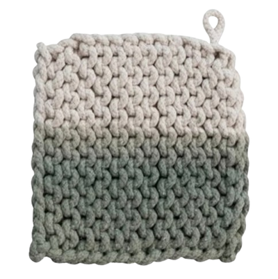 Crochet Pot Holder, two toned