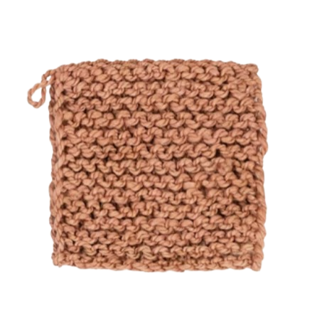 Crocheted Pot Holder, warm tones