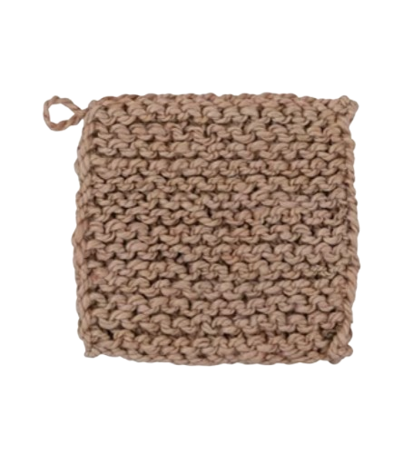 Crocheted Pot Holder, warm tones