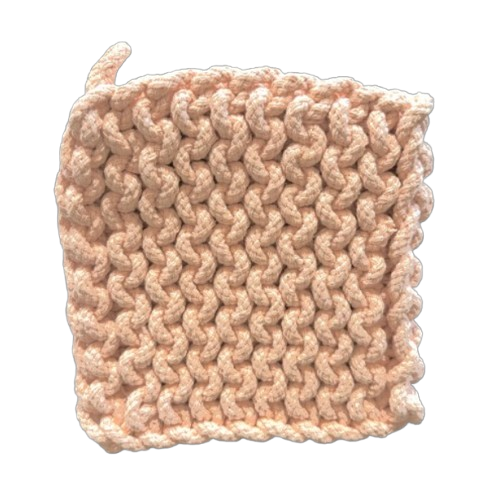 Crocheted Pot Holder, garden
