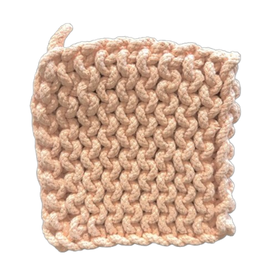 Crocheted Pot Holder, garden