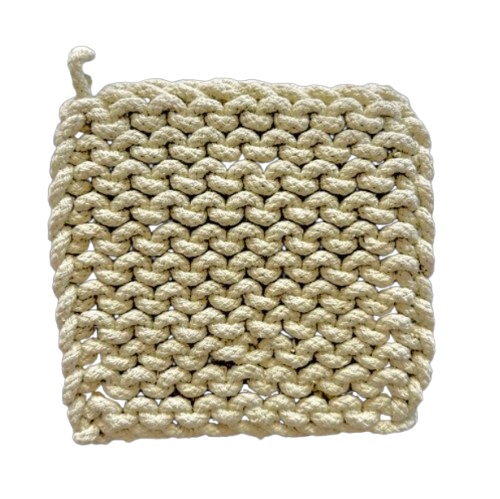 Crocheted Pot Holder, garden