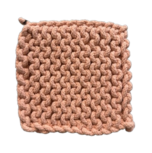 Crocheted Pot Holder, garden
