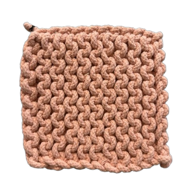 Crocheted Pot Holder, garden