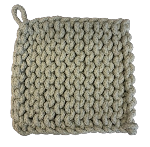 Crochet Pot Holder, patina
