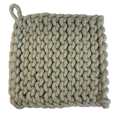 Crochet Pot Holder, patina