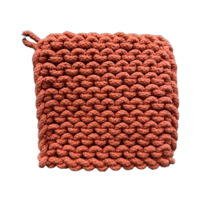 Crocheted Pot Holder, beach day