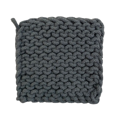 Crocheted Pot Holder, woodland
