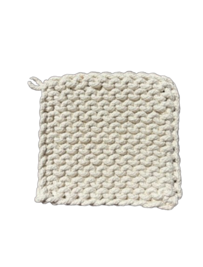 Crocheted Pot Holder, modern