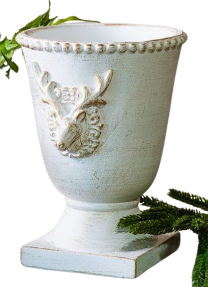 Cement Deer Planter
