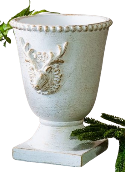 Cement Deer Planter