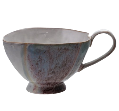 Stoneware Footed Mug