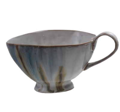 Stoneware Footed Mug