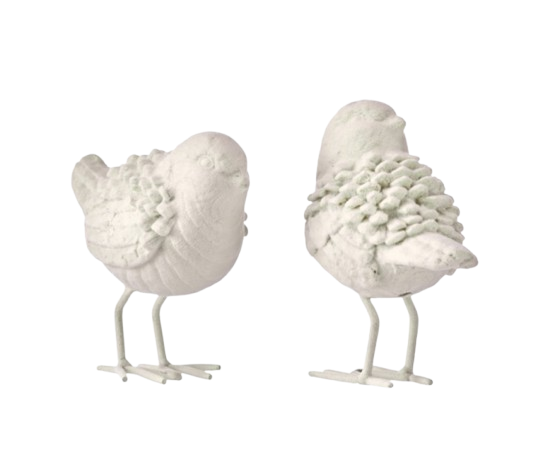 Flocked Bird Ornament