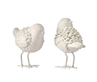 Flocked Bird Ornament