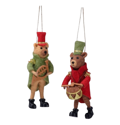 Caroling Bear Ornament