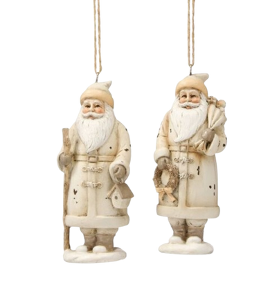 Distressed Santa Ornament