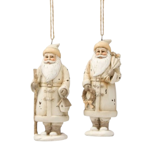 Distressed Santa Ornament