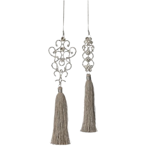 Jewel with Tassel Ornament