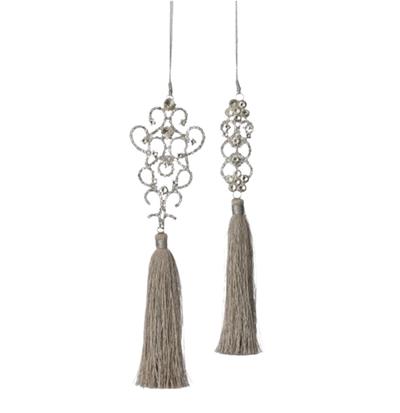 Jewel with Tassel Ornament