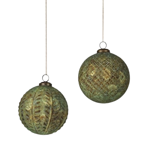 Bronzed Green Ornament