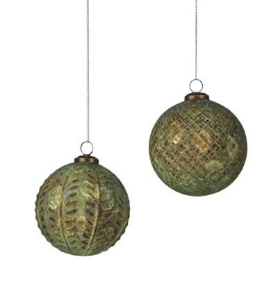 Bronzed Green Ornament