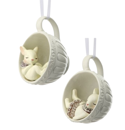 Teacup Mouse Ornament