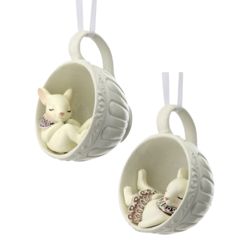 Teacup Mouse Ornament