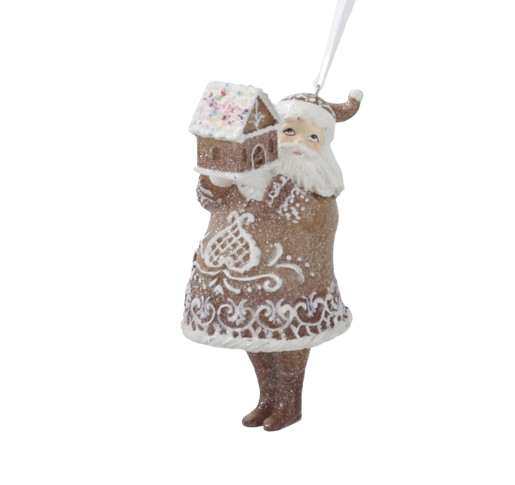 Gingerbread Santa Ornament