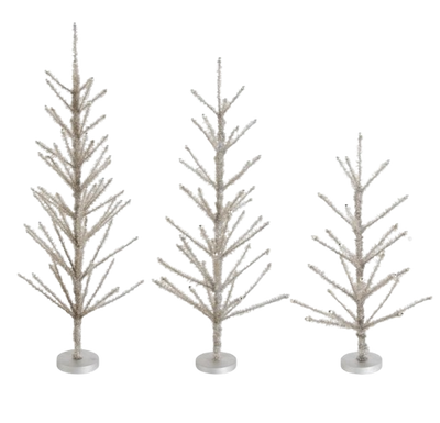 Pewter Tinsel Tree