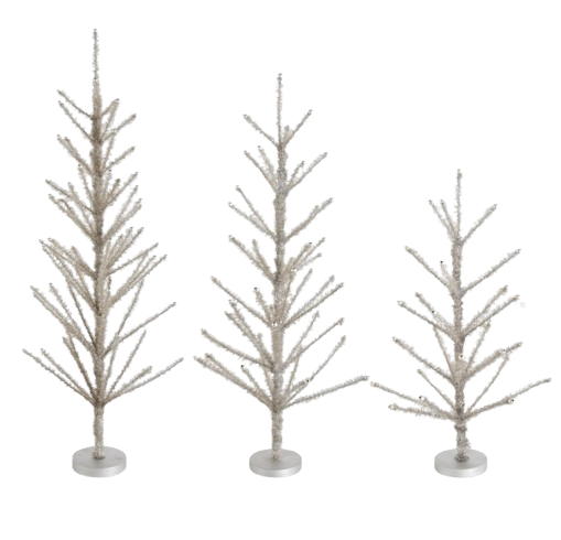 Pewter Tinsel Tree